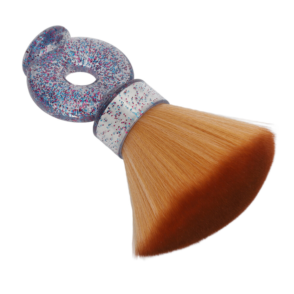 Broken Hair Brush Soft Nylon Cleaning Curved Circular Shape Hair Fiber Removal Brush for Beauty Salon