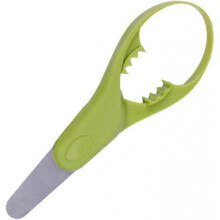 Avocado Slicer Stainless Steel And Pp Multifunctional Plastic Safe And Easy To Use Fruit And Vegetable Slicer (green) (1pcs)