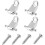 Rolling String Tree Holder Metal Electric Guitar String Guides with Screws (silver) (4pcs) 5