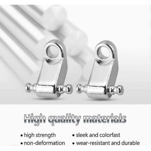 Rolling String Tree Holder Metal Electric Guitar String Guides with Screws (silver) (4pcs) 1