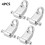 Rolling String Tree Holder Metal Electric Guitar String Guides with Screws (silver) (4pcs) 3