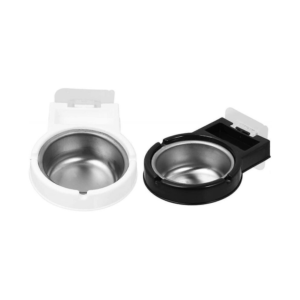 Wall-mounted Ashtrays for Home Office, Toilet And Bathroom (black White) (2pcs)