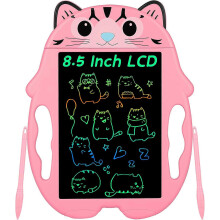 (As show, One size) Colorful LCD Writing Tablet Graphics Tablet 9 Inch Drawing Tablet for KidsPink26.5*21.5*1.5cm, Erasable Portable Handwriting Board, Digital Drawing Bo
