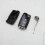 Remote Folding Key Case Replacement Car Shell with Uncut Key Piece (black) (1pcs) 5