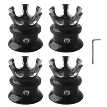4pcs Engine Screw Cap Covers Crown Styling Fit for Xl883/big Twin1340Evo/twin Cam Modelsblack White