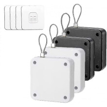 4pcs Automatic Door Closer, Door Closer with Drawstring, Door Closer Door Closer Without Drilling for Sliding Doors Viewing Window with 1000g Pull Cor