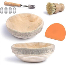 Bread Proofing Basket Set Of 2 Round And Oval, Baking Too