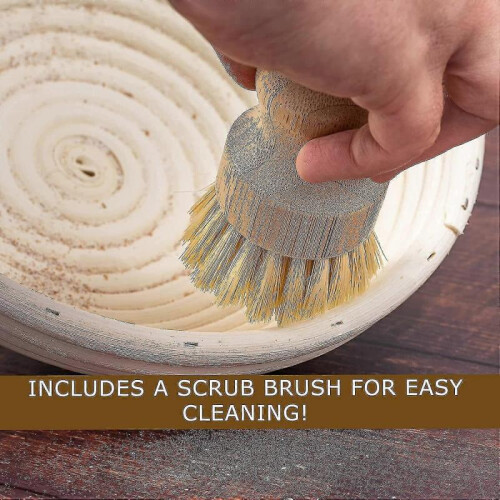 Bread Proofing Basket Set Of 2 Round And Oval, Baking Too 2