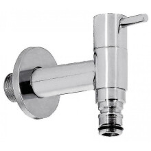 (With Hose Quick Connector) Garden Tap Modern Looking Cold Water Outdoor Chrome Plated Xinda