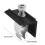 (As show, One size) Pack of 6 End Clamp Bracket Aluminium Solar Panel Bracket Solar Panel Holder Edge Clamp for Solar Panel Mounting 3