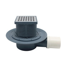 (As show, One size) Square Floor Drain Bathroom Drain Strainers Anti-blocking Drain Stopper High Flow Shower Drain for Kitchen,Bathroom
