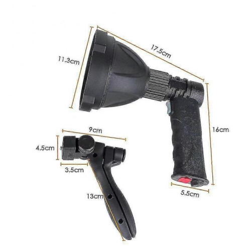 Led Hand Held Spotlight Usb Rechargeable Camping Hunting Flashlight Torch Lamp 2