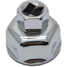 Oil Filter Removal Cap Wrench Socket Wrench Removal Tool for Gm Cars (silver) (1pcs)