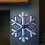 Samuel Alexander 40cm Infinity Light up Hanging Christmas Snowflake Decoration with White LEDs 1