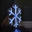 Samuel Alexander 40cm Infinity Light up Hanging Christmas Snowflake Decoration with White LEDs 5