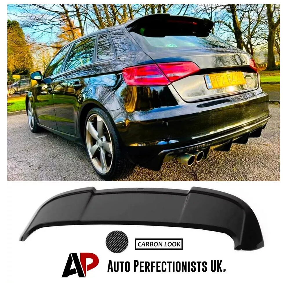 For Audi A3 Se Sport Non S Line Sportback Carbon Fibre Rear Spoiler 13-20 5061072662508