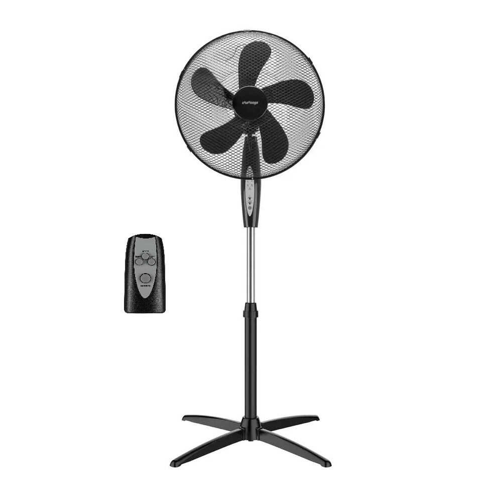 Challenge 16 Inch Digital Pedestal Fan - Black-image-OPC-PHQG29T-REFURBISHED