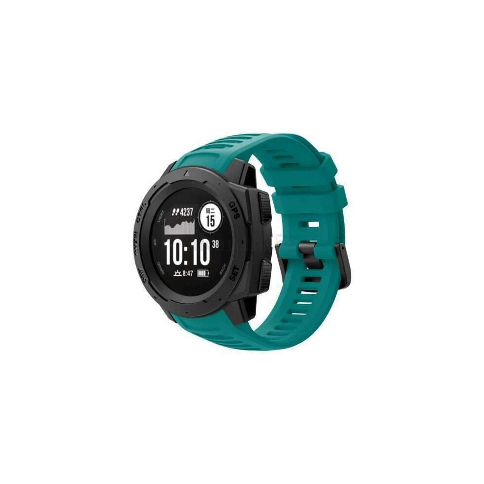 (Lake Blue - Strap Only, For Garmin Instinct Esports) Sport Silicone Watch Band Strap For Garmin instinct Esports/Solar/Tactical New-image-OPC-PHQG2FN-NEW