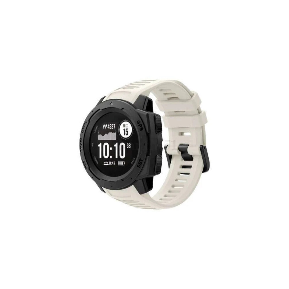 (White - Strap Only, For Instinct Dual Power Surf) Sport Silicone Watch Band Strap For Garmin instinct Esports/Solar/Tactical New-image-OPC-PHQG2GB-NEW