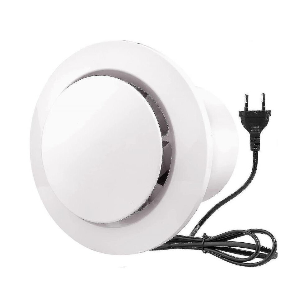 100mm Air Extractor 130m/h 20w, with Check Valve High Airflow Exhaust Fan, Energy Efficient, for Bathroom, Kitchen, Toilets, Greenhouses, Tents (4 Inc