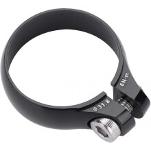 Bicycle Seat Tube Clamp Ultra-light Bicycle Bolt Clamp (black) (1pcs)
