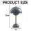 (Black) Table Lamp, Eye Caring Led Flowerpot Table Lamp Portable For School 3