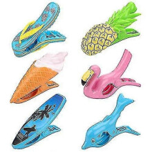 6 Pcs Beach Towel Clips Large Beach Pegs for Towels Laundry Sunbed Towel Clips Pool Towel Clips Plastic Clothes Pegs for Sun Loungers Pool Chairs