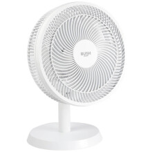 Bush White Desk Fan - 12 Inch - Refurbished