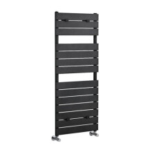 (Anthracite) Nuie Piazza Heated Towel Radiator Rail, Wall Mounted, Bathroom Radiator for Towel Warming