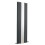 (Anthracite) Nuie Revive Vertical Double Panel Designer Radiator with Mirror, Vertical Radiator 1