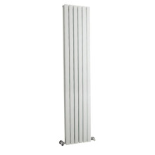 (Satin White) Nuie Sloane Vertical Double Panel Designer Radiator