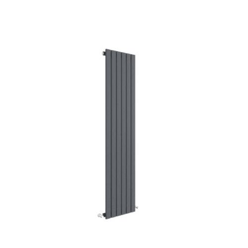 (Anthracite) Nuie Sloane Vertical Single Panel Radiator, Designer Radiator