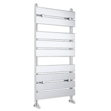 Nuie Piazza Heated Towel Radiator Rail, Wall Mounted, Bathroom Radiator for Towel Warming, 950mm x 500mm, Chrome