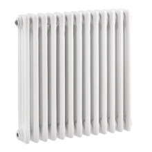 Nuie Colosseum Horizontal Triple Panel Radiator, Traditional Radiator, Ideal for Bathroom, Kitchen, Living Room, 600mm x 605mm, White