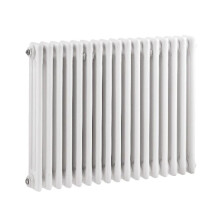 Nuie Colosseum Horizontal Triple Panel Radiator, Traditional Radiator, Ideal for Bathroom, Kitchen, Living Room, 600mm x 777mm, White