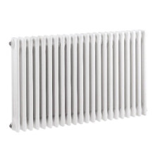 Nuie Colosseum Horizontal Triple Panel Radiator, Traditional Radiator, Ideal for Bathroom, Kitchen, Living Room, 600mm x 999mm, White
