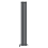 (1800mm x 240mm, Anthracite) Princia Vertical Single Oval Panel Radiator 1