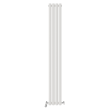 (1800mm x 240mm, White) Princia Vertical Single Oval Panel Radiator