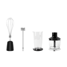 Space-Saving Immersion Blender - 304 Stainless Steel Sharp Blades, 1M Cord