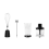 Space-Saving Immersion Blender - 304 Stainless Steel Sharp Blades, 1M Cord 1