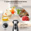 Space-Saving Immersion Blender - 304 Stainless Steel Sharp Blades, 1M Cord 3