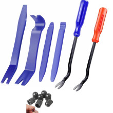 26pc Car Trim Removal Tool Kit, 6 Pry Tools & 20 Fastener Caps, Auto Upholstery Repair Set for Door Panels, Dashboard, Window, Audio Installa