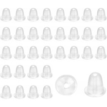 Silicone Earring Backs 500 Pack Non Slip Safety Cushion Pads for Stud Earrings, DIY Jewelry Making & Daily Wear (Durable Reusable Retainers,500PC)