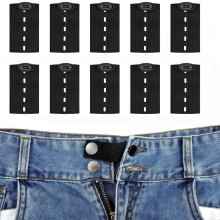 AXOBOG 10 PCS Adjustable Waist Extenders for Trousers - Easy to Use and Flexible Button and Waistband Extender, Perfect for Pants, Jeans and