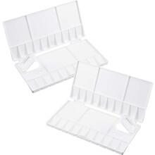 25-Well Folding Watercolor Palette - Acrylic Paint Mixing Tray with 5 Mixing Areas for DIY Crafts, Art Classes, and Painting Projects - Perf