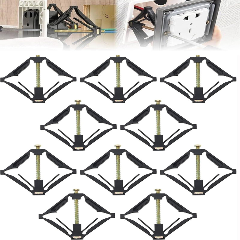 10Pcs Wall Mount Switch Box Repair Tools - 86 Type Switch Cassette Repairman Support Rod, Electrician Accessories For Socket Back Box Repair 6920702336402