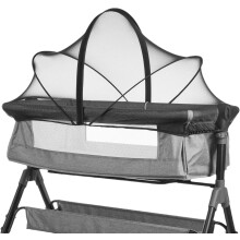 (White) Universal Mosquito Net for Travel Cot, Baby Beside Crib Co-Sleeper Mosquito Net Cover with with Noiseless Zipper for beds, Fine Mesh Insect Net(White)
