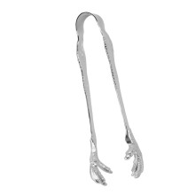 Claw Style Ice Tong Stainless Steel Hand Polished Eagle Claw Shape Ice Tongs for Bar Home Use Silver