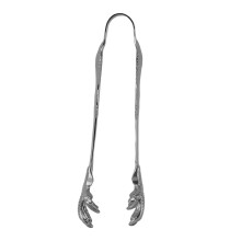 Claw Style Ice Tong Stainless Steel Hand Polished Eagle Claw Shape Ice Tongs for Bar Home Use Black Plated