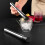 Edelstahl-Cocktail-Muddler, 25 cm, gerillter Kopf 5